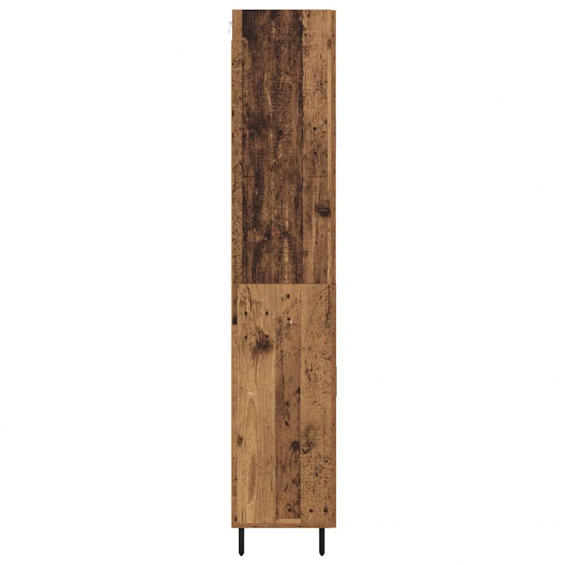 Highboard z szufladą 2 pcs Stare drewno Materiał drewnopochodny