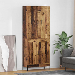 Highboard Montowane na ścianie Stare drewno 69,5 x 34 x 180 cm