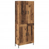 Highboard Montowane na ścianie Stare drewno 69,5 x 34 x 180 cm