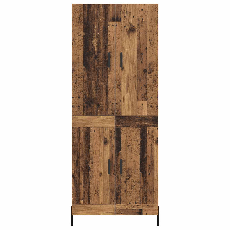 Highboard Montowane na ścianie Stare drewno 69,5 x 34 x 180 cm