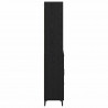 Highboard Czarny Dąb 69,5 x 34 x 180 cm Materiał drewnopochodny