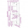 Highboard Stare drewno 34,5 x 34 x 180 cm