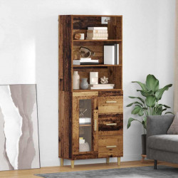 Highboard z szufladą Stare drewno 69,5 x 34 x 180 cm