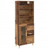 Highboard z szufladą Stare drewno 69,5 x 34 x 180 cm