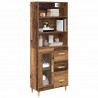Highboard z szufladą Stare drewno 69,5 x 34 x 180 cm