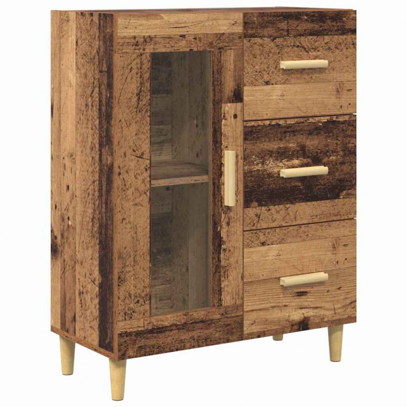 Highboard z szufladą Stare drewno 69,5 x 34 x 180 cm