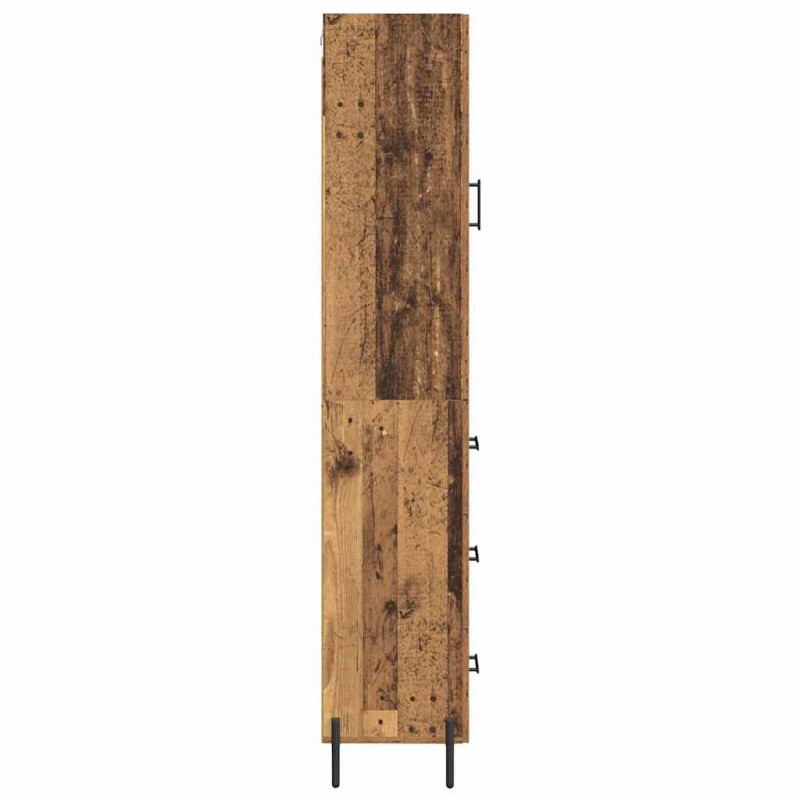 Highboard z szufladą Stare drewno 34,5 x 34 x 180 cm