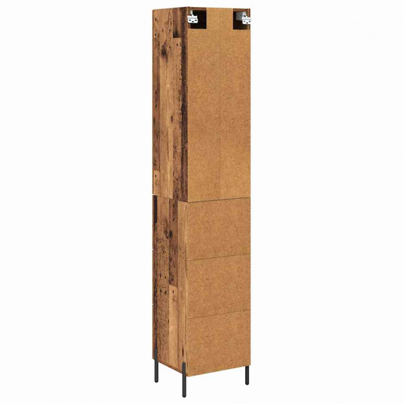 Highboard z szufladą Stare drewno 34,5 x 34 x 180 cm
