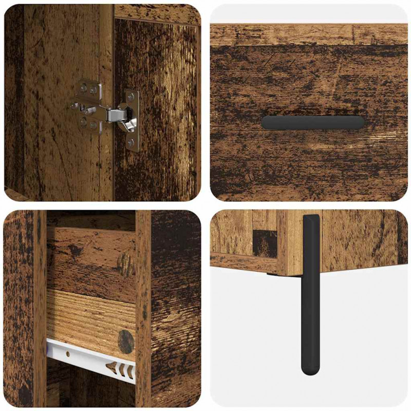 Highboard z szufladą Stare drewno 34,5 x 34 x 180 cm
