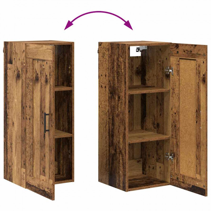 Highboard z szufladą Stare drewno 34,5 x 34 x 180 cm