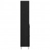Highboard z szufladą 2 pcs Czarny Dąb Materiał drewnopochodny