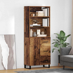 Highboard z szufladą Stare drewno 69,5 x 34 x 180 cm