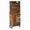 Highboard z szufladą Stare drewno 69,5 x 34 x 180 cm