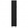 Highboard 2 pcs Czarny Dąb Materiał drewnopochodny