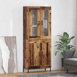 Highboard Montowane na ścianie Stare drewno 69,5 x 34 x 180 cm