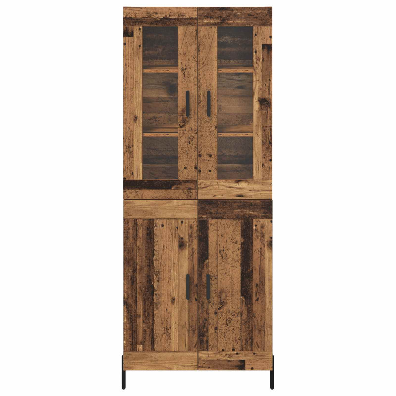 Highboard Montowane na ścianie Stare drewno 69,5 x 34 x 180 cm