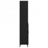 Highboard Czarny Dąb 69,5 x 34 x 180 cm Materiał drewnopochodny