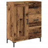 Highboard z szufladą 2 pcs Stare drewno Materiał drewnopochodny