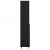 Highboard Czarny dąb 69,5 x 34 x 180 cm Materiał drewnopochodny