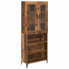 Highboard Montowane na ścianie Stare drewno 69,5 x 34 x 180 cm