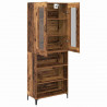 Highboard Montowane na ścianie Stare drewno 69,5 x 34 x 180 cm