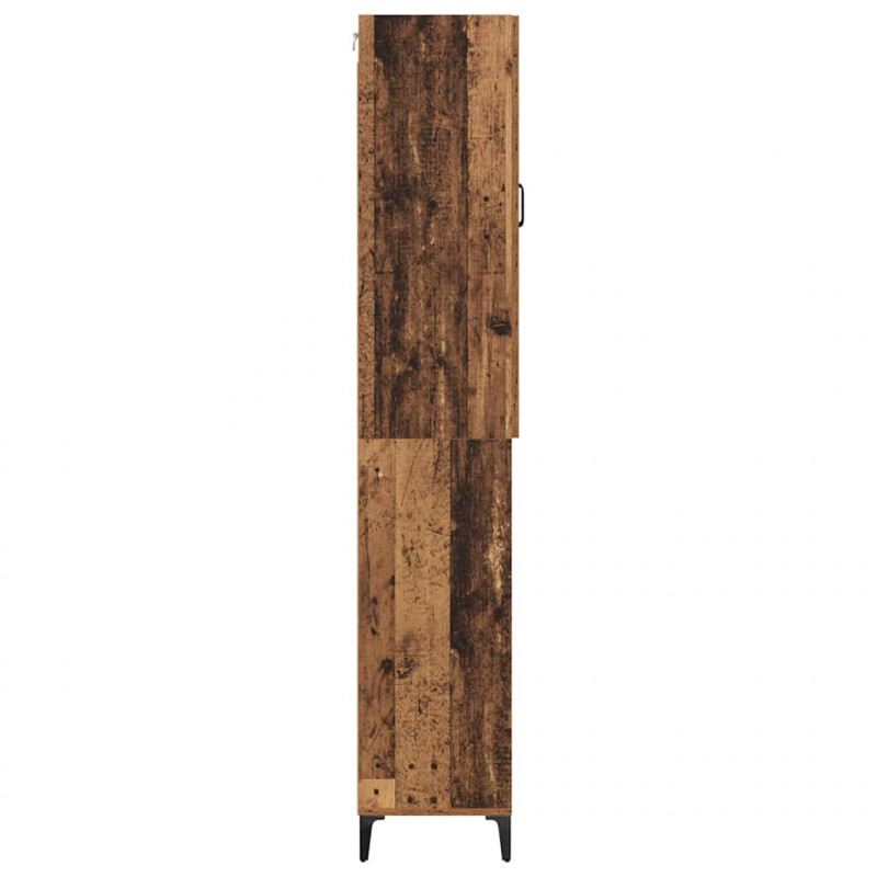 Highboard Montowane na ścianie Stare drewno 69,5 x 34 x 180 cm