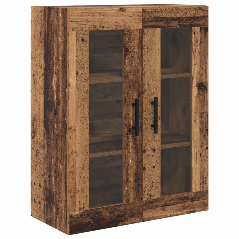 Highboard z szufladą 2 pcs Stare drewno Materiał drewnopochodny