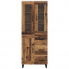 Highboard z szufladą 2 pcs Stare drewno Materiał drewnopochodny