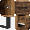 Highboard z szufladą 2 pcs Stare drewno Materiał drewnopochodny