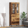 Highboard z szufladą 2 pcs Stare drewno Materiał drewnopochodny