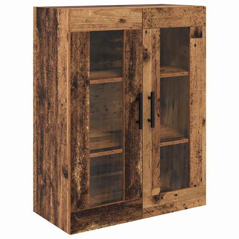 Highboard z szufladą 2 pcs Stare drewno Materiał drewnopochodny