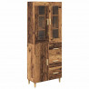 Highboard z szufladą Stare drewno 69,5 x 34 x 180 cm