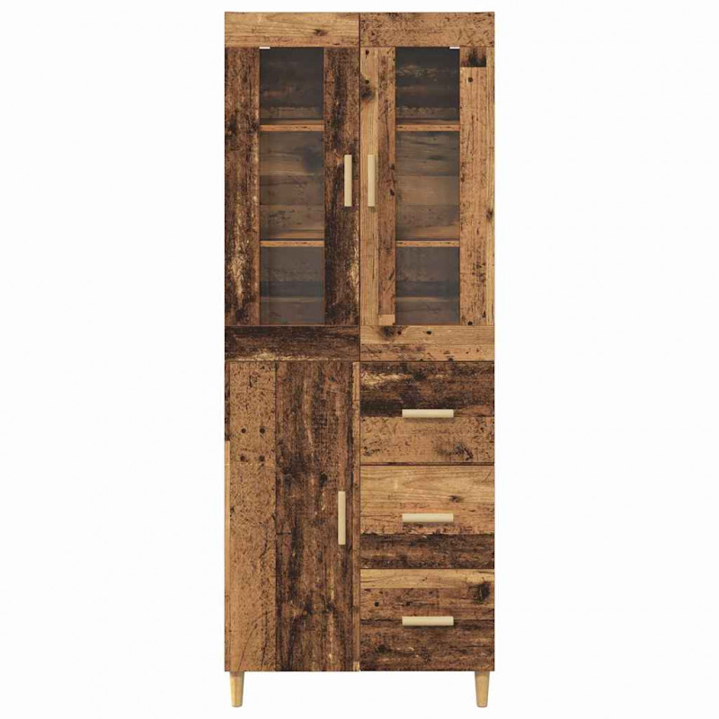 Highboard z szufladą Stare drewno 69,5 x 34 x 180 cm