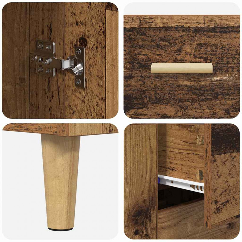 Highboard z szufladą Stare drewno 69,5 x 34 x 180 cm