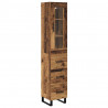 Highboard z szufladą Stare drewno 34,5 x 34 x 180 cm