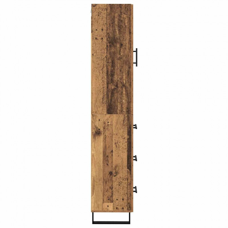 Highboard z szufladą Stare drewno 34,5 x 34 x 180 cm