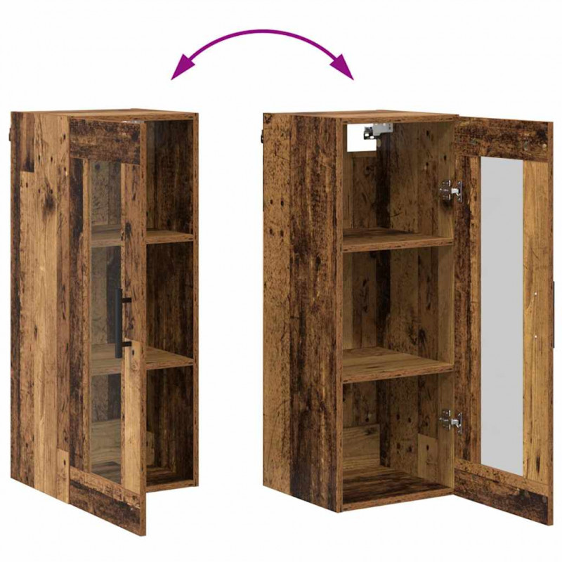 Highboard z szufladą Stare drewno 34,5 x 34 x 180 cm