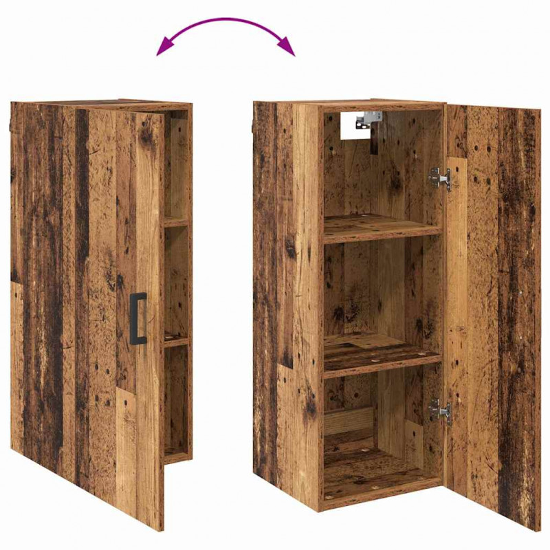 Highboard z szufladą Stare drewno 69,5 x 34 x 180 cm