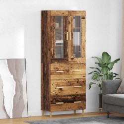 Highboard z szufladą Stare drewno 69,5 x 34 x 180 cm