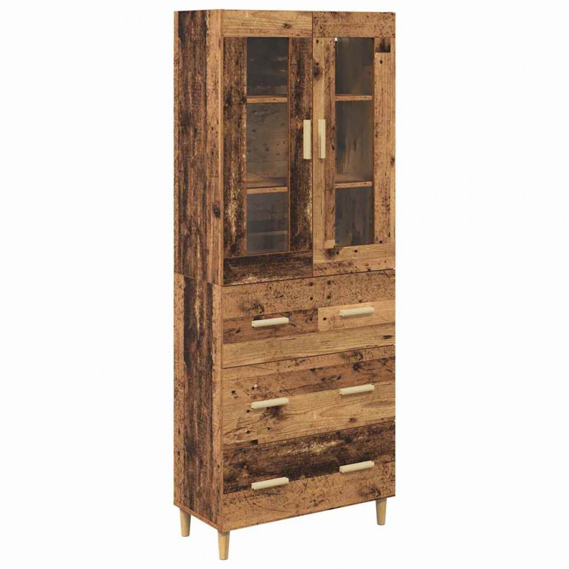 Highboard z szufladą Stare drewno 69,5 x 34 x 180 cm