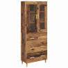 Highboard z szufladą Stare drewno 69,5 x 34 x 180 cm