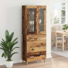Highboard z szufladą Stare drewno 69,5 x 34 x 180 cm