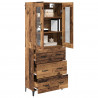 Highboard Montowane na ścianie Stare drewno 69,5 x 34 x 180 cm