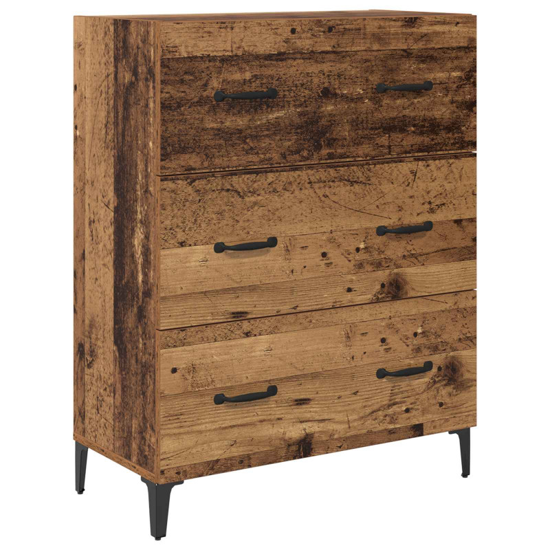 Highboard Montowane na ścianie Stare drewno 69,5 x 34 x 180 cm