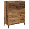 Highboard Montowane na ścianie Stare drewno 69,5 x 34 x 180 cm