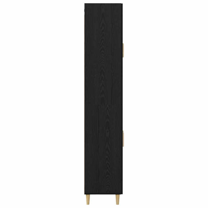 Highboard Czarny Dąb 69,5 x 34 x 180 cm
