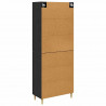 Highboard Czarny Dąb 69,5 x 34 x 180 cm