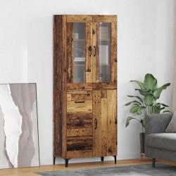 Highboard Montowane na ścianie Stare drewno 69,5 x 34 x 180 cm