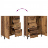 Highboard Montowane na ścianie Stare drewno 69,5 x 34 x 180 cm