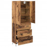 Highboard z szufladą 2 pcs Stare drewno Materiał drewnopochodny
